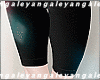 A | Black velvet shorts