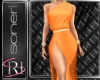 Sexy orange gown