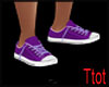 purple gym shoes