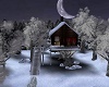 snow cabin for christmas