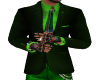 Closed Suit+tie Green