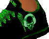 Dub skull  black - green