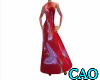 CAO Red Print Gown