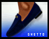~GW~ Blue suede loafers