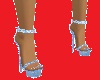 baby blue heels w/dimond