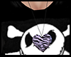 Zebra Heart Necklace