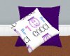 purple  pillows