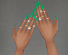 Shamrock green nails