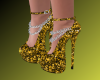 SEXY GOLD GLITZ HEELS