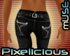PIX BootcutJeans-BLK Mus