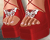 Red Butterfly Sandals