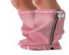 XK*Pink Denim Boots