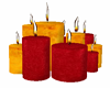 Yellow n Red candles