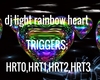 dj light rainbow heart