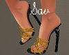 Gold Sparkle Sandals