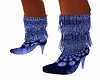 (F) Blue Daisy Boots