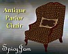 Antique Parlor Chair Brn