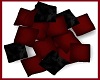 Red and Black Pillows 