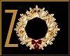 Z Christmas Wreath Gold