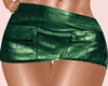 Babe Green Leather Skirt