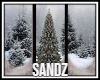 S. Anim Xmas Snow Window