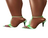 lime green strap heel