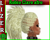 Rubio claro afro