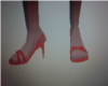 glittery red heels