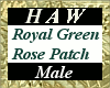 Royal Green Rose Patch M