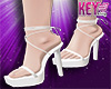 K* Glam White Heels
