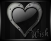 {Wish}Blac Heart Sticker