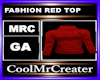 FASHION RED TOP