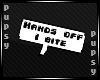 🐾 Hands off Sign BLK