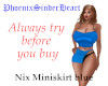 Nix Miniskirt blue
