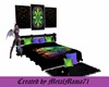 Neon weed Skull bed