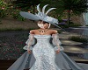 Mia Silver Flowered Hat