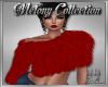 Melony Fur Sweater Red