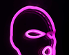! Pink Neon Mask Bg