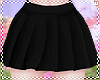 w. Pleated Black Skirt