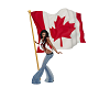 Canadian flag w/poses