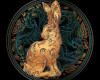 Golden rabbit cutout
