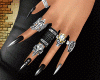 Black Nails & Ring