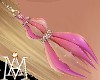 *Pink flower earrings*