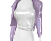 JAZZY PURP LEATHER JKT