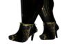Blk/Gold Chain Link Boot