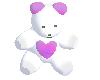 White & purple teddy