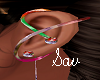 Multi Jewel Wrap Earring