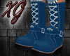 ~XG~Combat Boots Blue