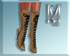 Leather Boots Gold