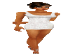 (T)Cut out off Wht Dress